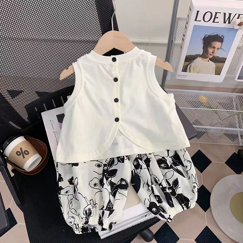 Baby Toddler Boys Girls Short Sleeves Clothes Sets For Summer