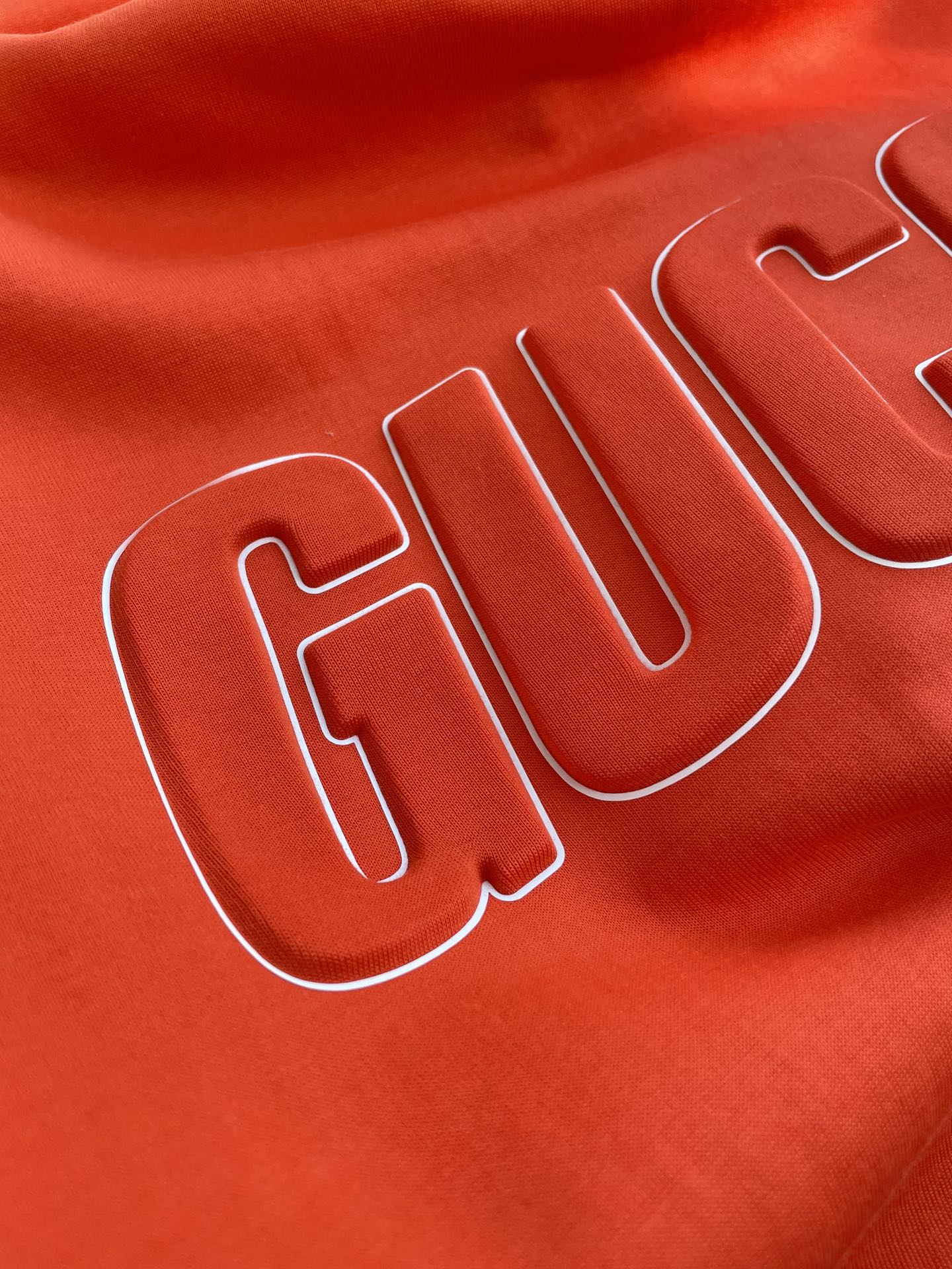 Gucci Wholesale red Cotton Hoodie Mid Weight Brushed Inside Fleece Contrasting Colour Piping Round Neck Long Sleeves Mens Sweatshirt