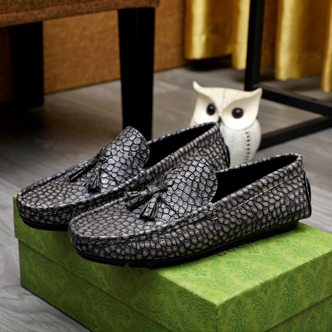 Gucci imported cowhide leather, simple leather lining, rubber outsole, top-notch handmade, fine workmanship