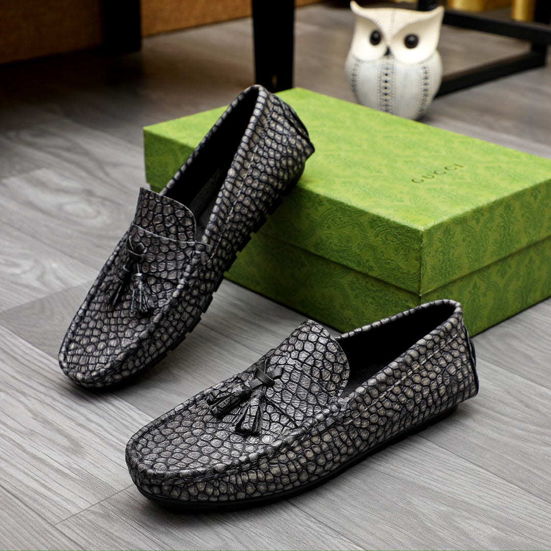 Gucci imported cowhide leather, simple leather lining, rubber outsole, top-notch handmade, fine workmanship