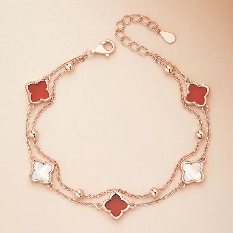 Hot selling Letter 925 Sterling Silver Chain bracelet Adjustable Bracelet for women