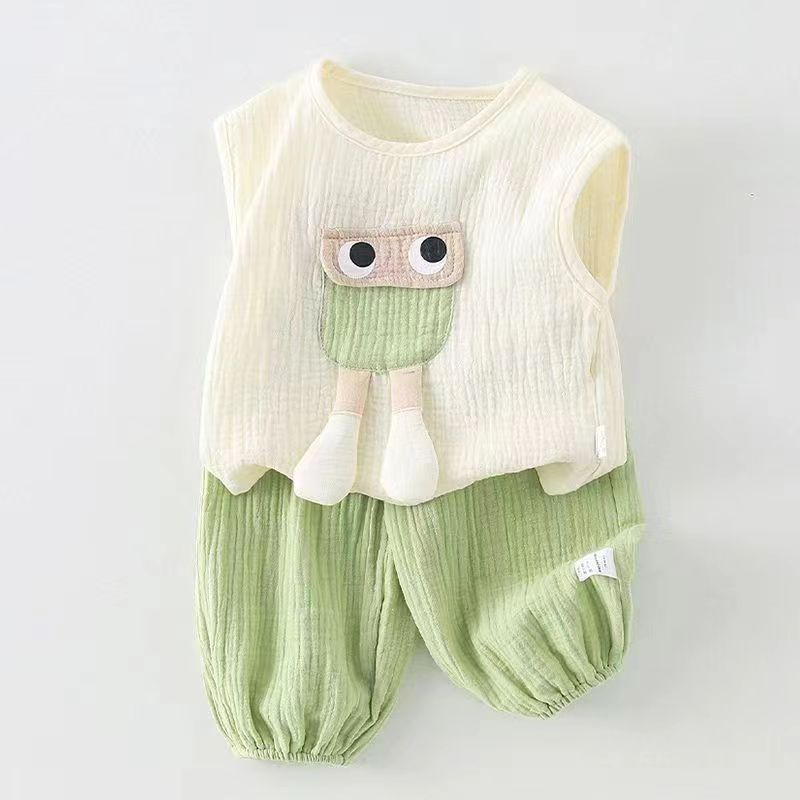 Baby Toddler Boys Girls Short Sleeves Clothes Sets For Summer