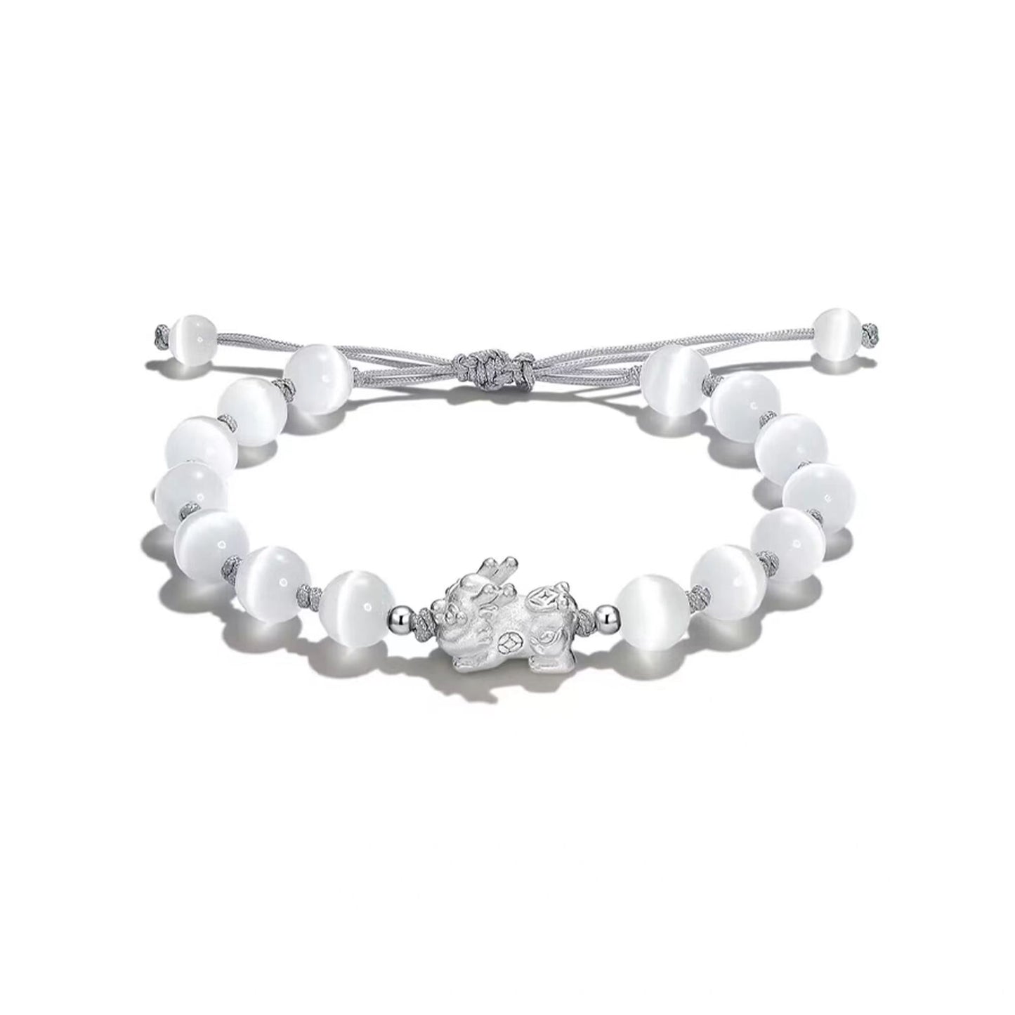 Natural Gemstone Bead Bracelet Faceted Round Beads Bracelet for Women