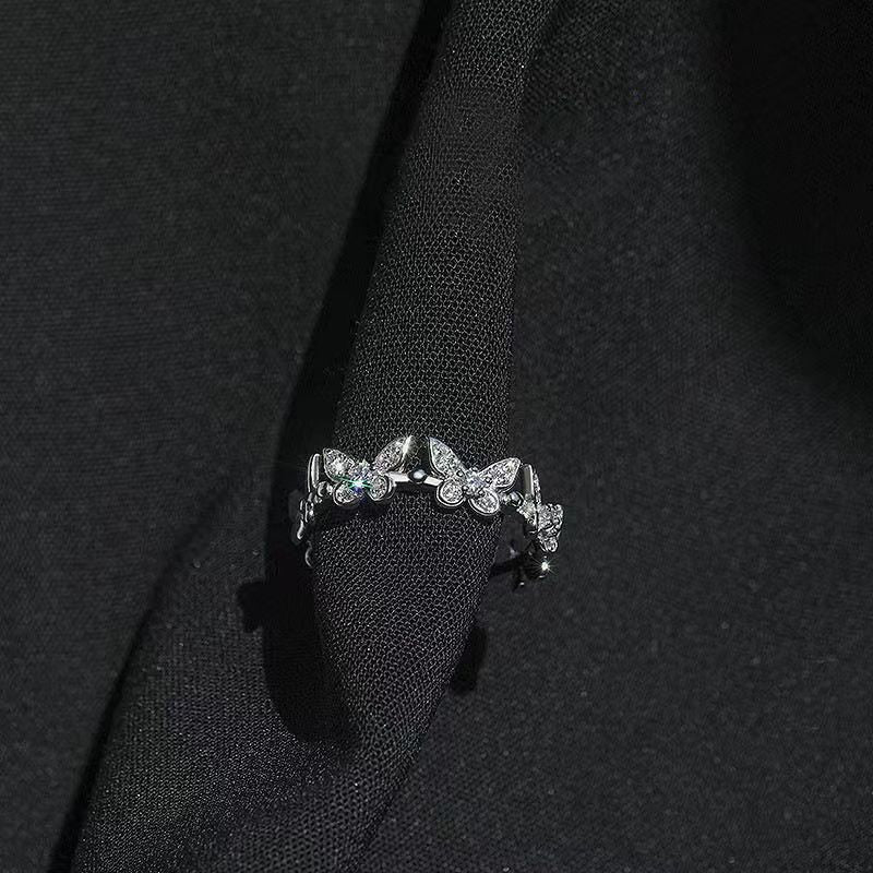 Carefully Selected Peerless Antique Design Engagement Wedding 925 Silver Rings Set Custom Women Diamond Jewelry Moissanite Ring