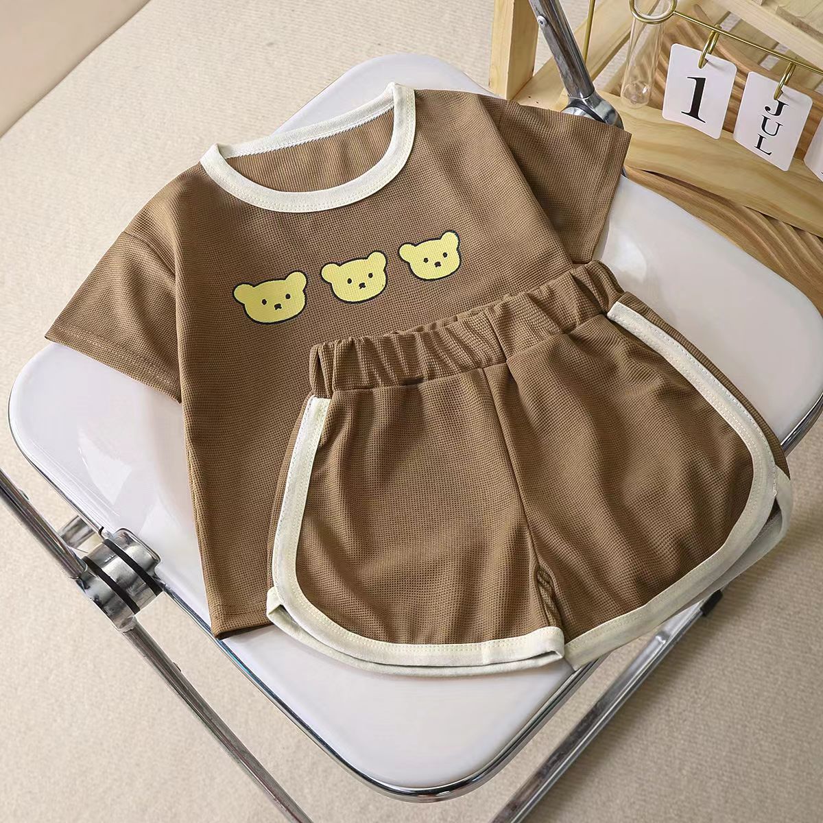 Baby Toddler Boys Girls Short Sleeves Clothes Sets For Summer