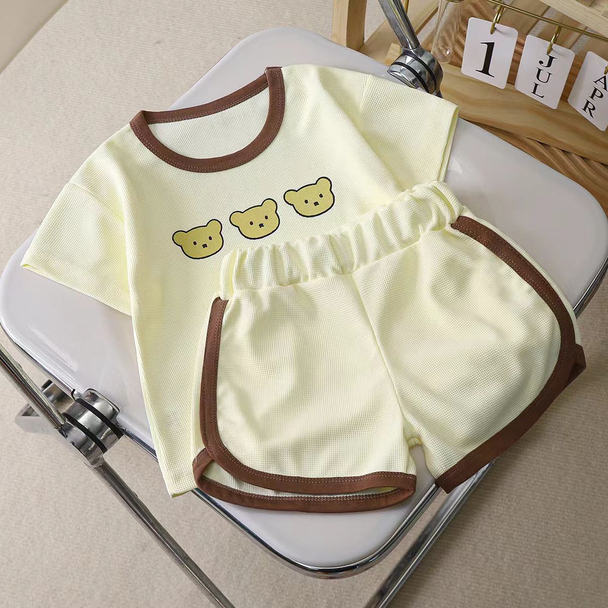 Baby Toddler Boys Girls Short Sleeves Clothes Sets For Summer