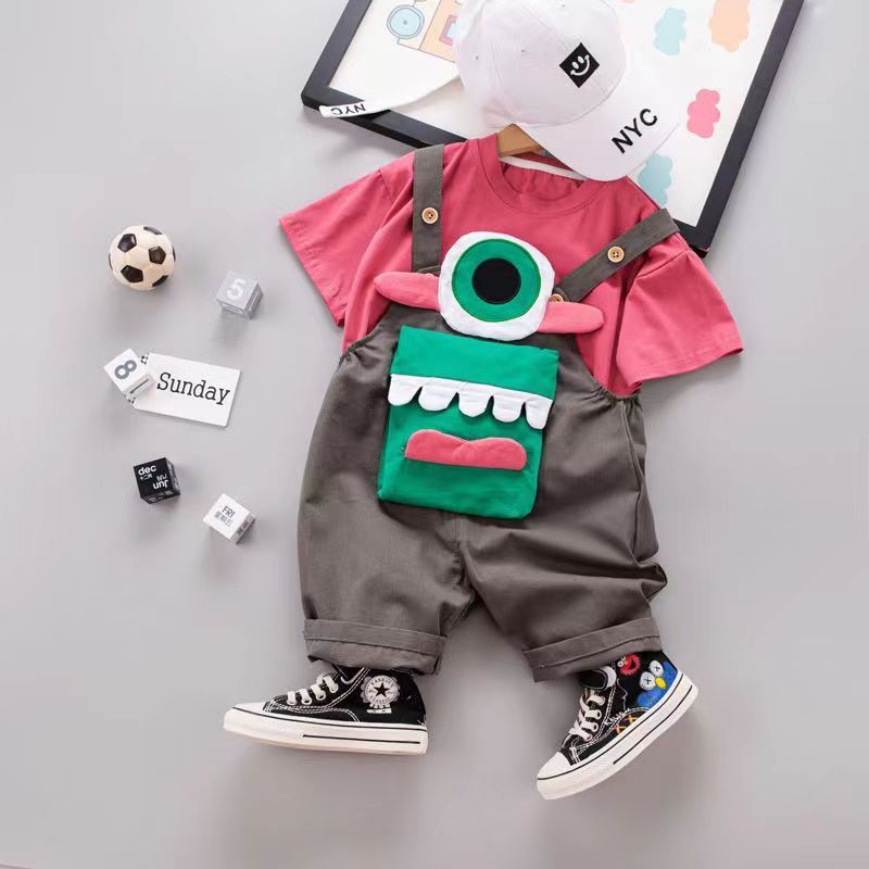 Baby Toddler Boys Girls Short Sleeves Clothes Sets For Summer