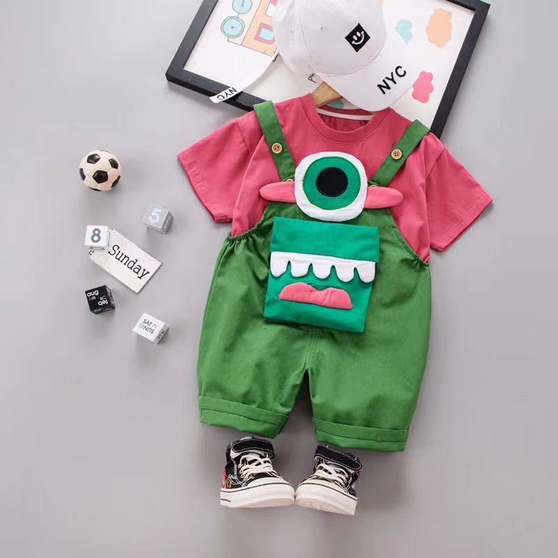 Baby Toddler Boys Girls Short Sleeves Clothes Sets For Summer