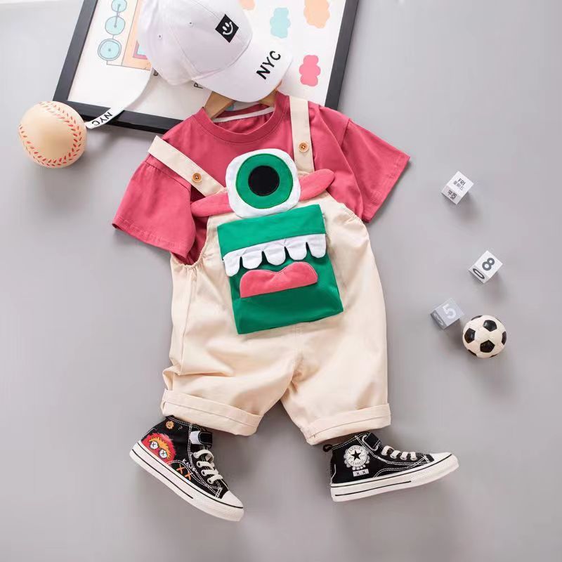 Baby Toddler Boys Girls Short Sleeves Clothes Sets For Summer