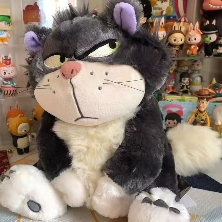 Lucifer Plush Toys Lucifer Cat Stuffed Animal Doll Cartoon Anime Plushies Toy Animal Stuffed Dolls Pillow Keychain For Kids Gift