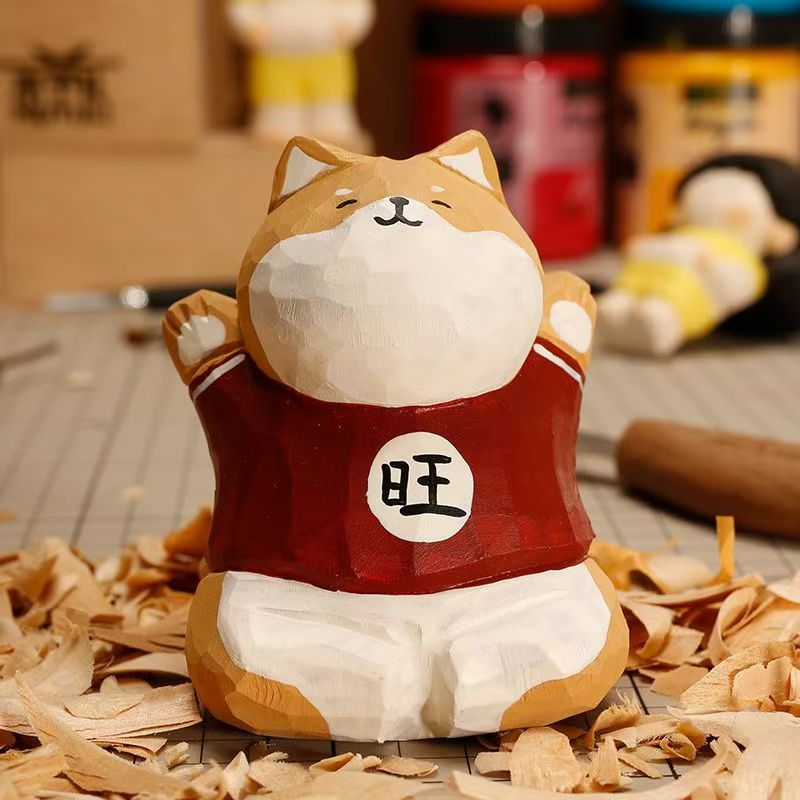 Factory direct cute cure exquisite resin animal small ornaments pieces desktop office bedroom decompression decoration