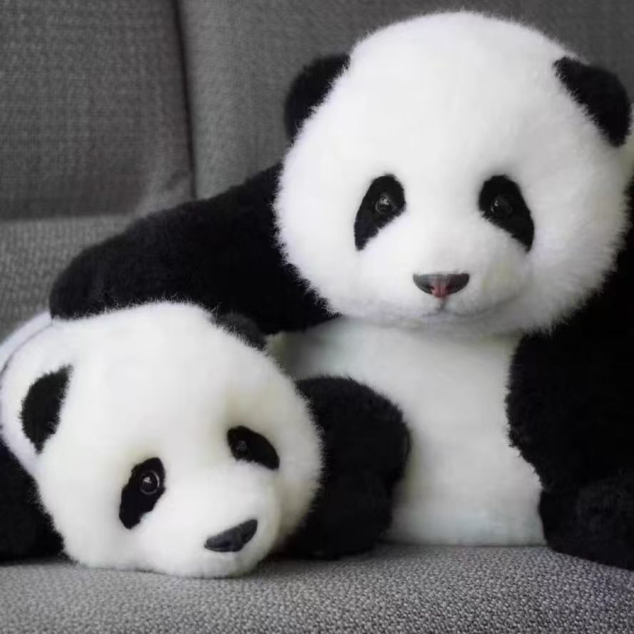 Wholesale Stuffed Panda Plush Toy Realistic Plush Lying Panda Stuffed Toy