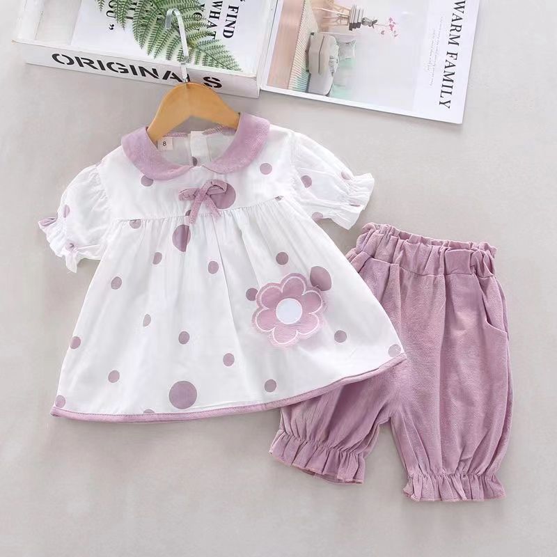 Baby Toddler Boys Girls Short Sleeves Clothes Sets For Summer