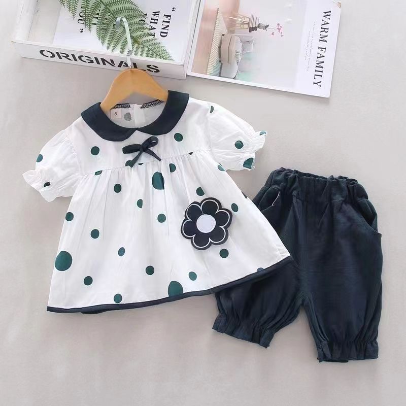 Baby Toddler Boys Girls Short Sleeves Clothes Sets For Summer